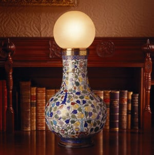 Library electric light, photo courtesy: National_Trust